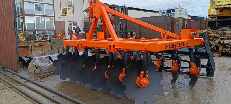 Борона дисковая навесная БДН 2,4х2Н с амортизаторами катка, 14 рабочих органов купить в Ярославле – «БДН-АгроКубань», 3
